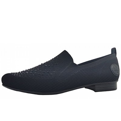 Rieker Knitup 193 Slipper in 00 Schwarz Rieker Knitup 193 Slipper in 00 Schwarz