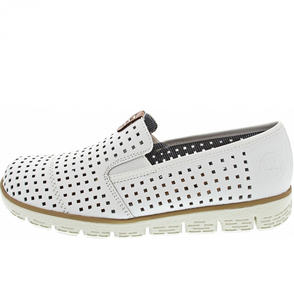 Rieker Slipper in hartweiss-cayenne