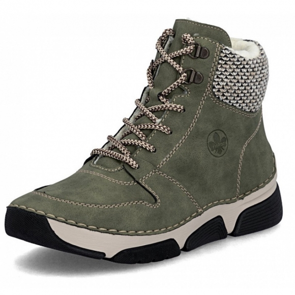 Rieker Schnürstiefel in grün