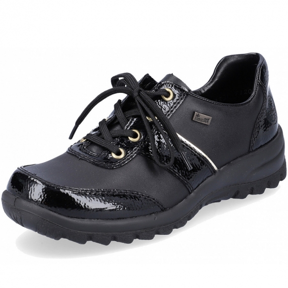 Rieker Schnürschuh in schwarz
