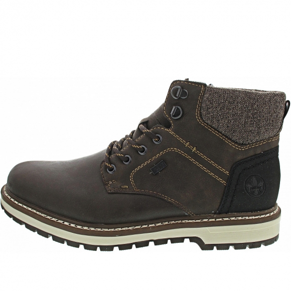 Rieker Schnürstiefel in schoko-schwarz-nut