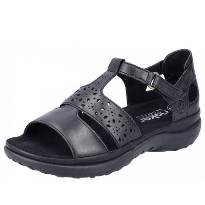 Rieker bequeme Sandale in schwarz