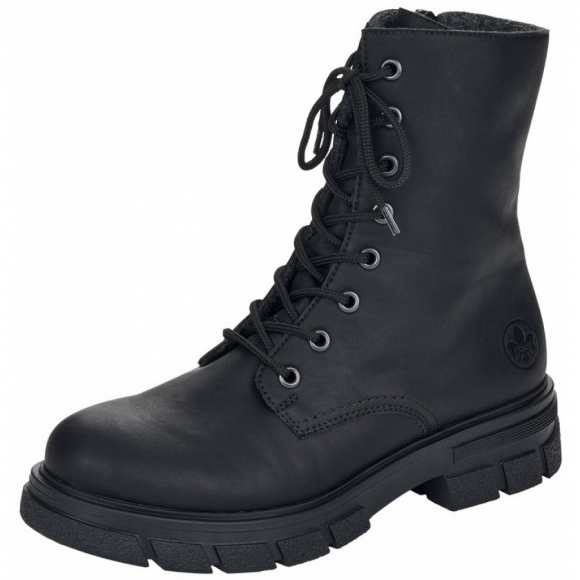 Rieker Schnürstiefel in schwarz