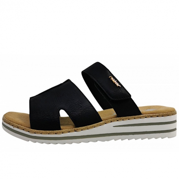 Rieker Pantolette in schwarz 00
