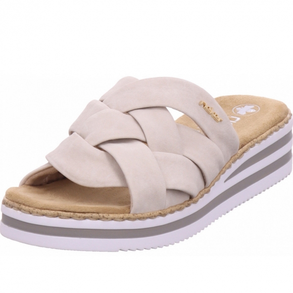 Rieker fsk damen sandalen Pantolette in beige