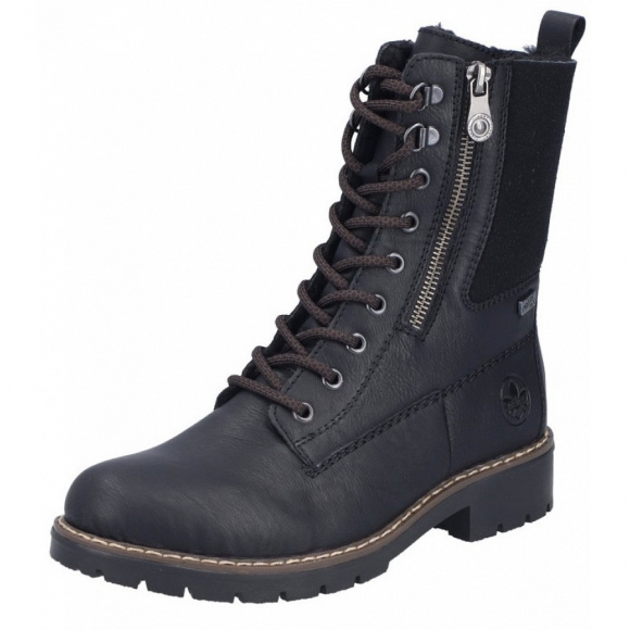 Rieker Schnürstiefel in schwarz