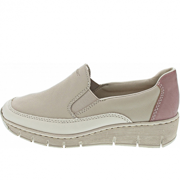 Rieker Slipper in perle-lehm-darkrose