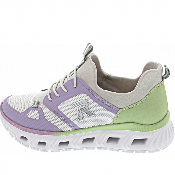 Rieker Slipper in viola/weiss/lightmin