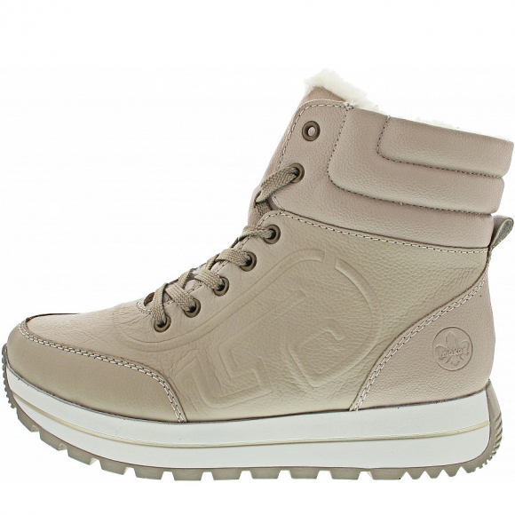 Rieker Schnürstiefelette in beige