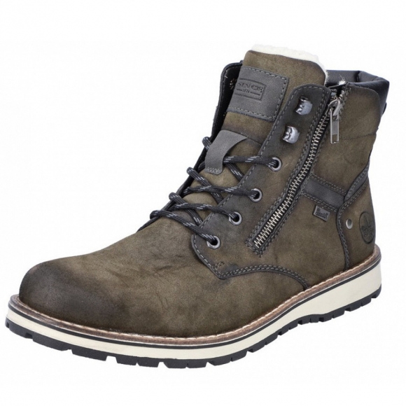Rieker Schnürstiefel in blk forest anthr. nero