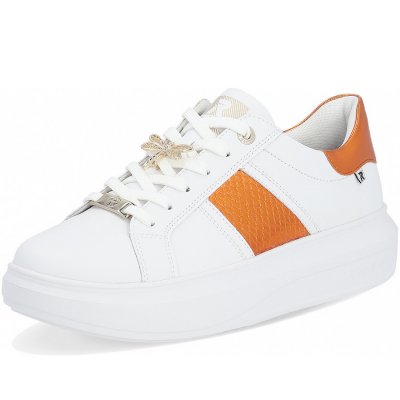 Rieker Schnürschuh in weiß/orange