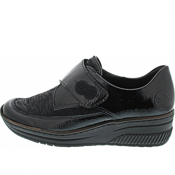 Rieker Klettschuh in schwarz