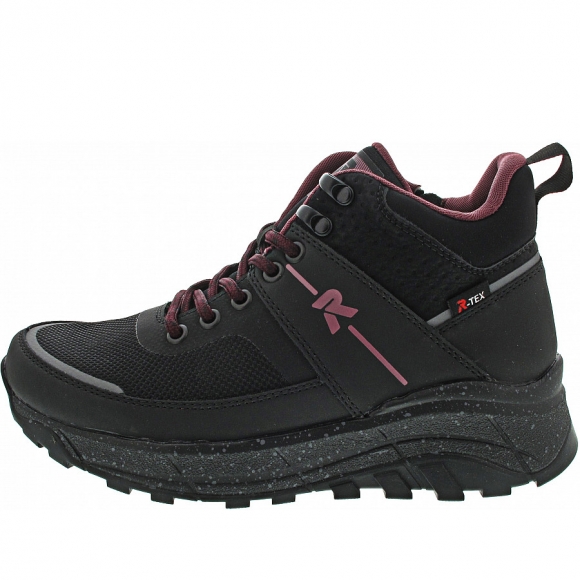 Rieker Evolution Schnürstiefel in black/blei/schwarz