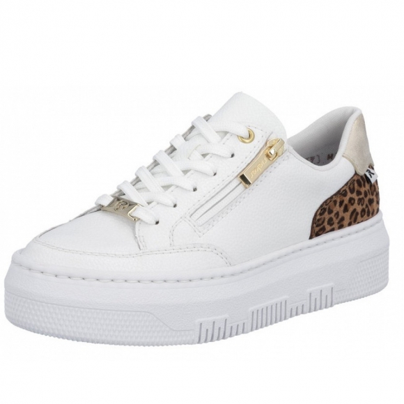 Rieker Sneaker in white leo