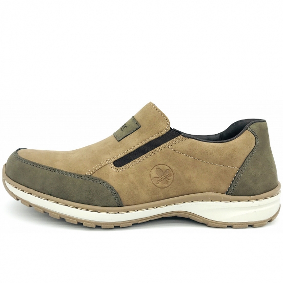 Rieker fsk herren halbschuhe Slipper in weiß sonstige Kombi.