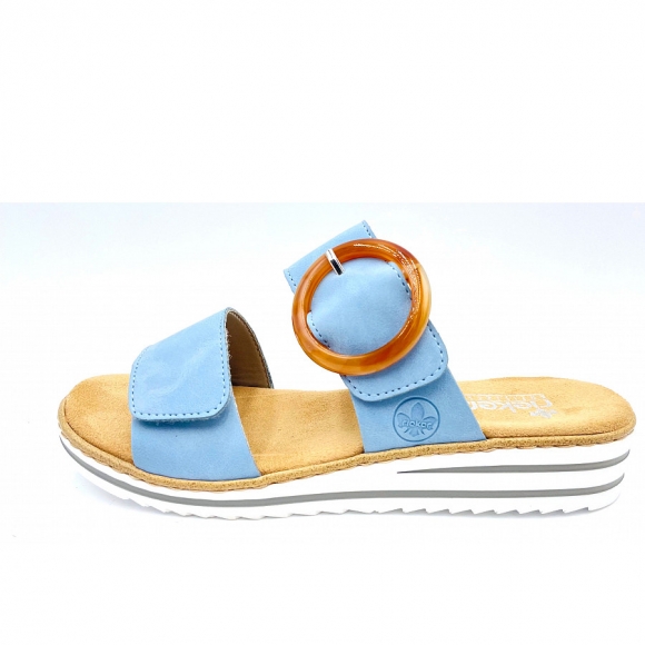Rieker fsk damen sandalen Pantolette in blau