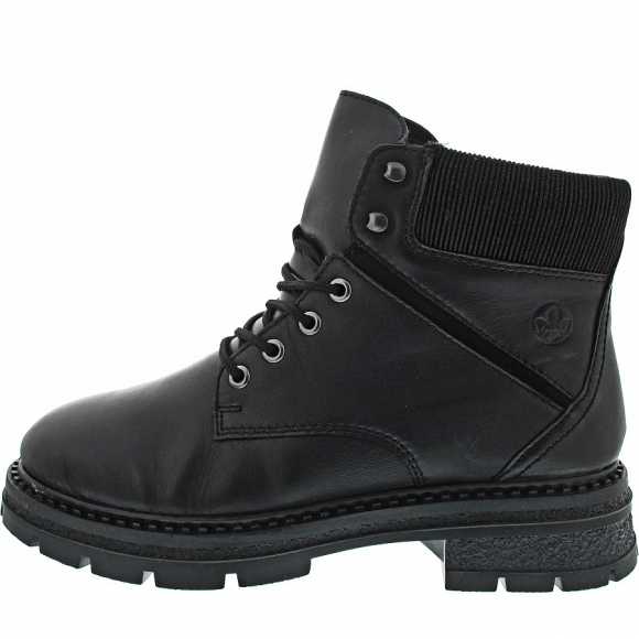 Rieker Schnürstiefelette in schwarz