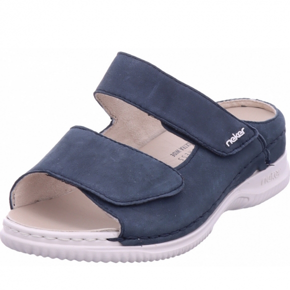 Rieker fsk damen sandalen Pantolette in blau