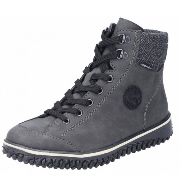 Rieker Kurzstiefel in anthrazit grau schwarz