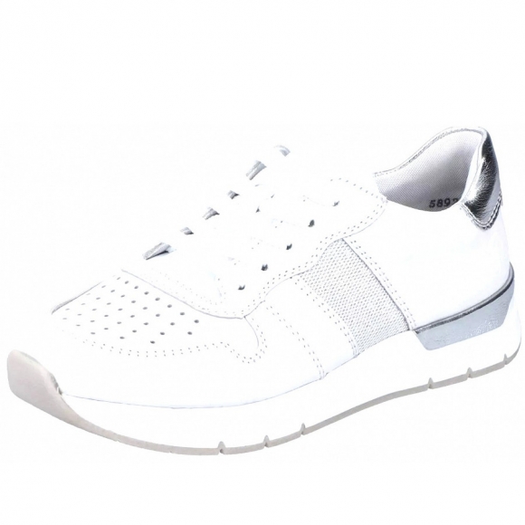 Rieker fsk damen halbschuhe Schnürschuhe in weiß