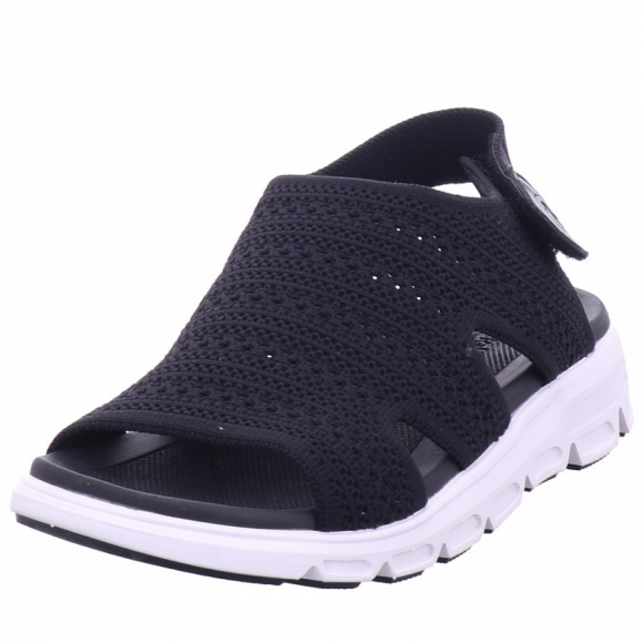Rieker fsk damen sandalen Sandalette in schwarz