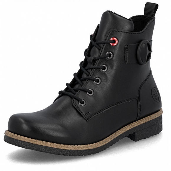 Rieker Schnürstiefel in schwarz