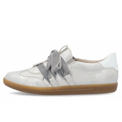 Rieker Slipper in silber/platin