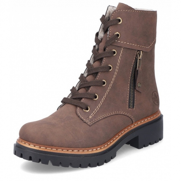 Rieker Schnürstiefel in tabak