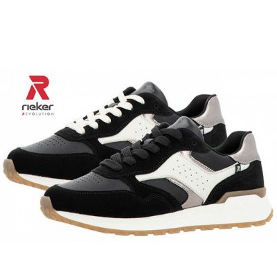 Rieker Evolution Sneaker in schwarz