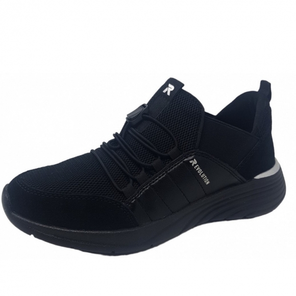 Rieker Evolution sportlicher Schnürer in schwarz