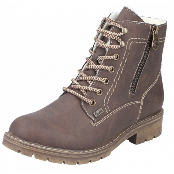 Rieker Schnürstiefel in schoko