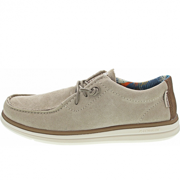 Rieker Evolution sportlicher Schnürer in beige