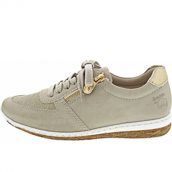 Rieker Schnürer in beige