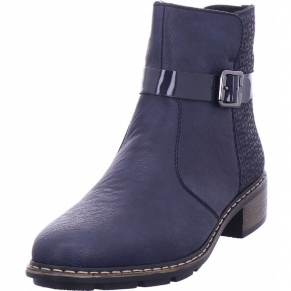 Rieker hwk damen stiefel Stiefelette in blau
