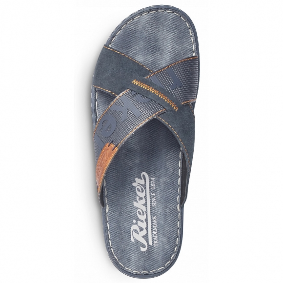 Rieker Pantoletten in pazifik/pazifik/sherry/navy