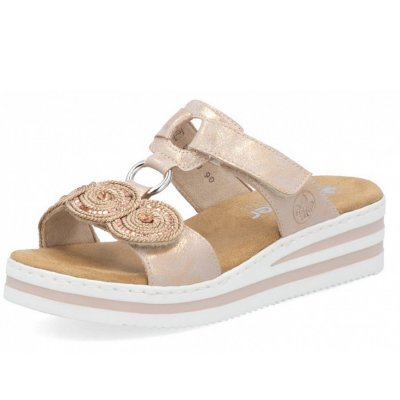 Rieker Pantolette in rosegold Rieker Pantolette in rosegold