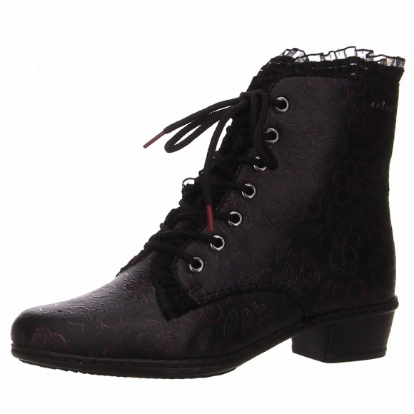 Rieker Stiefel in schwarz kombi.