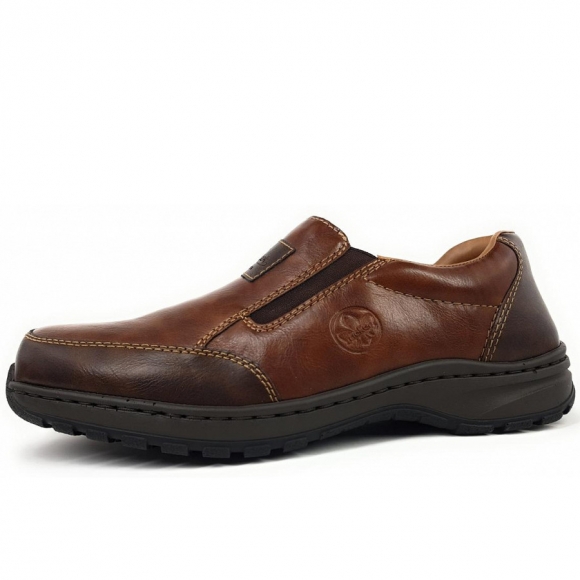 Rieker Hudson Slipper in 26 Toffee/ Wood