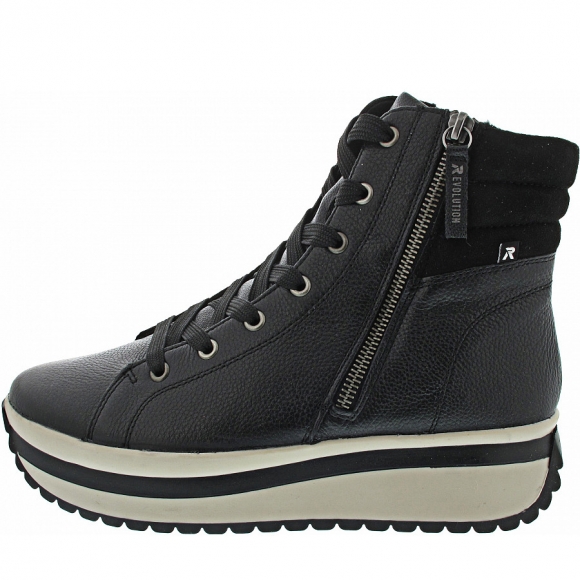 Rieker Schnürstiefel in schwarz