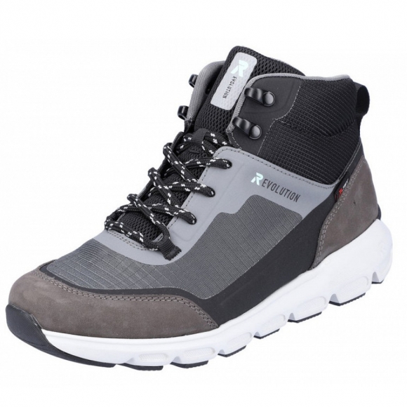 Rieker Evolution Schnürstiefel in granit schwarz