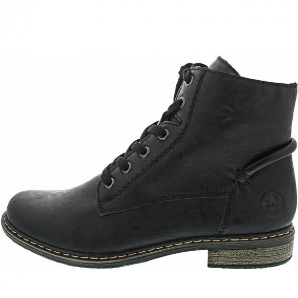 Rieker Schnürstiefelette in schwarz