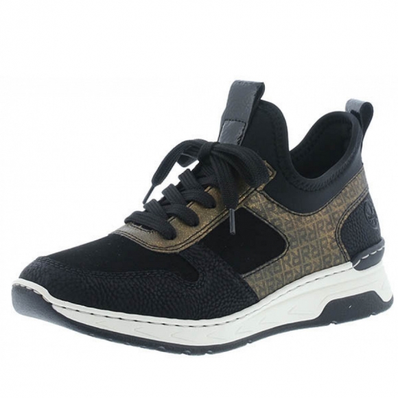 Rieker Schnürschuhe in schwarz