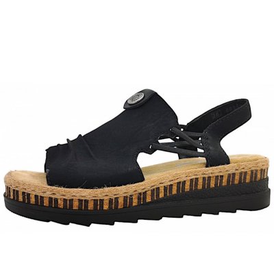 Rieker Nabukino Sandale in 00 schwarz