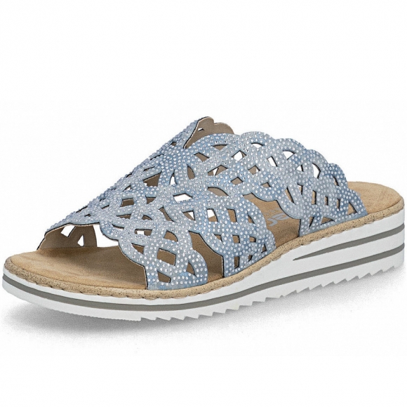 Rieker Pantolette in hellblau