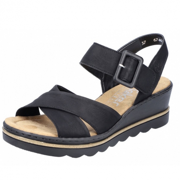 Rieker Sandale in schwarz