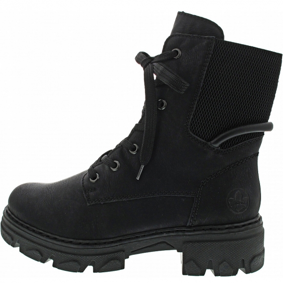 Rieker Schnürstiefel in schwarz