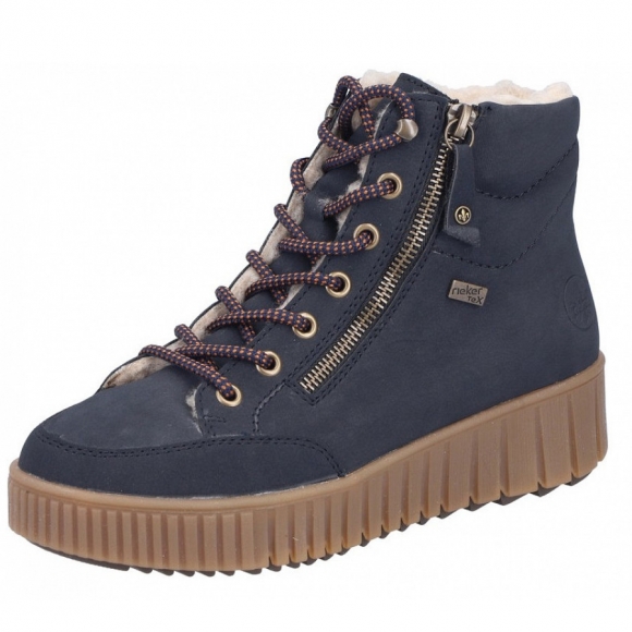 Rieker Schnürstiefel in blau