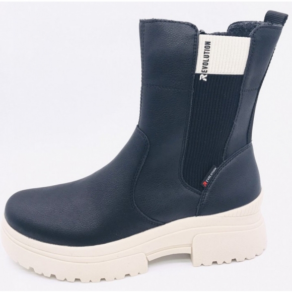 Rieker hwk damen stiefel Stiefelette in schwarz