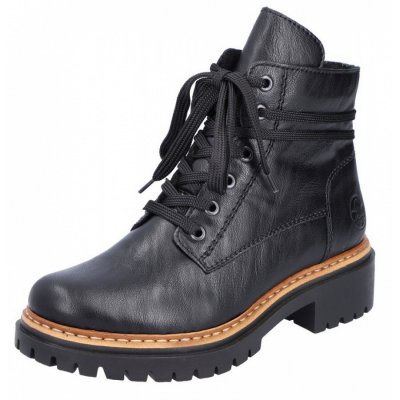 Rieker Schnürstiefelette in schwarz WF