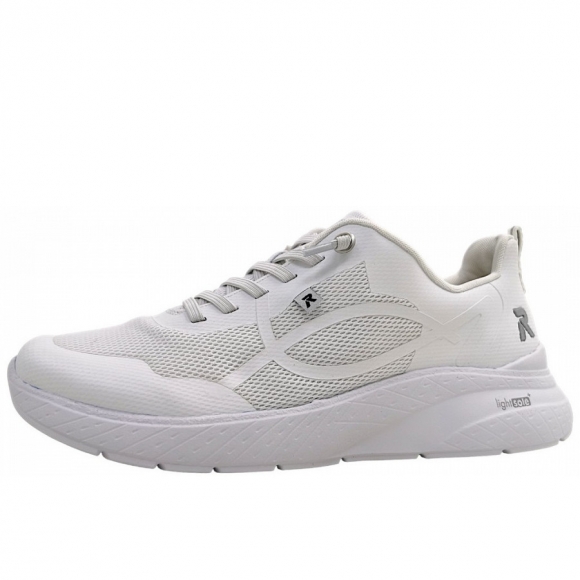 Rieker sportlicher Schnürer in bianco/weiss